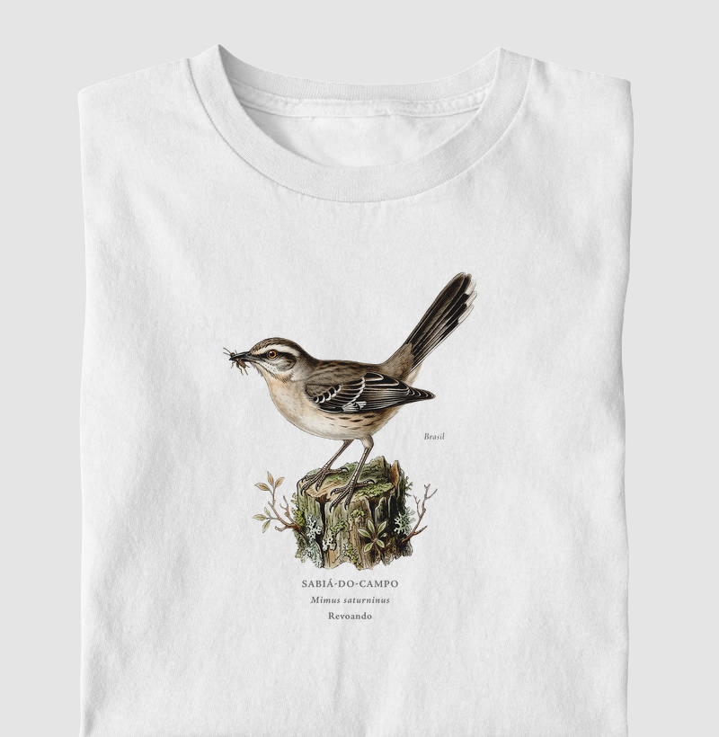 Naturalistas - Sabiá-do-campo - Camiseta