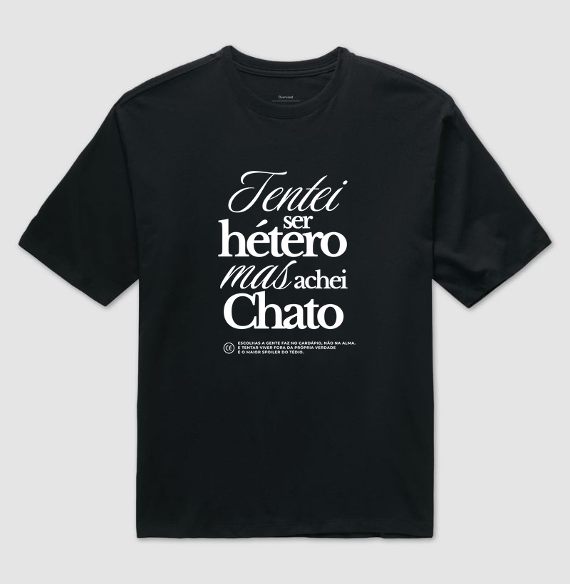 Tentei ser hétero, mas achei chato