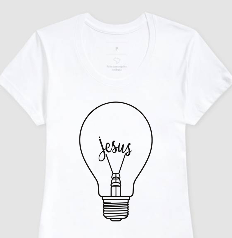 Camiseta Feminina Jesus é a Luz