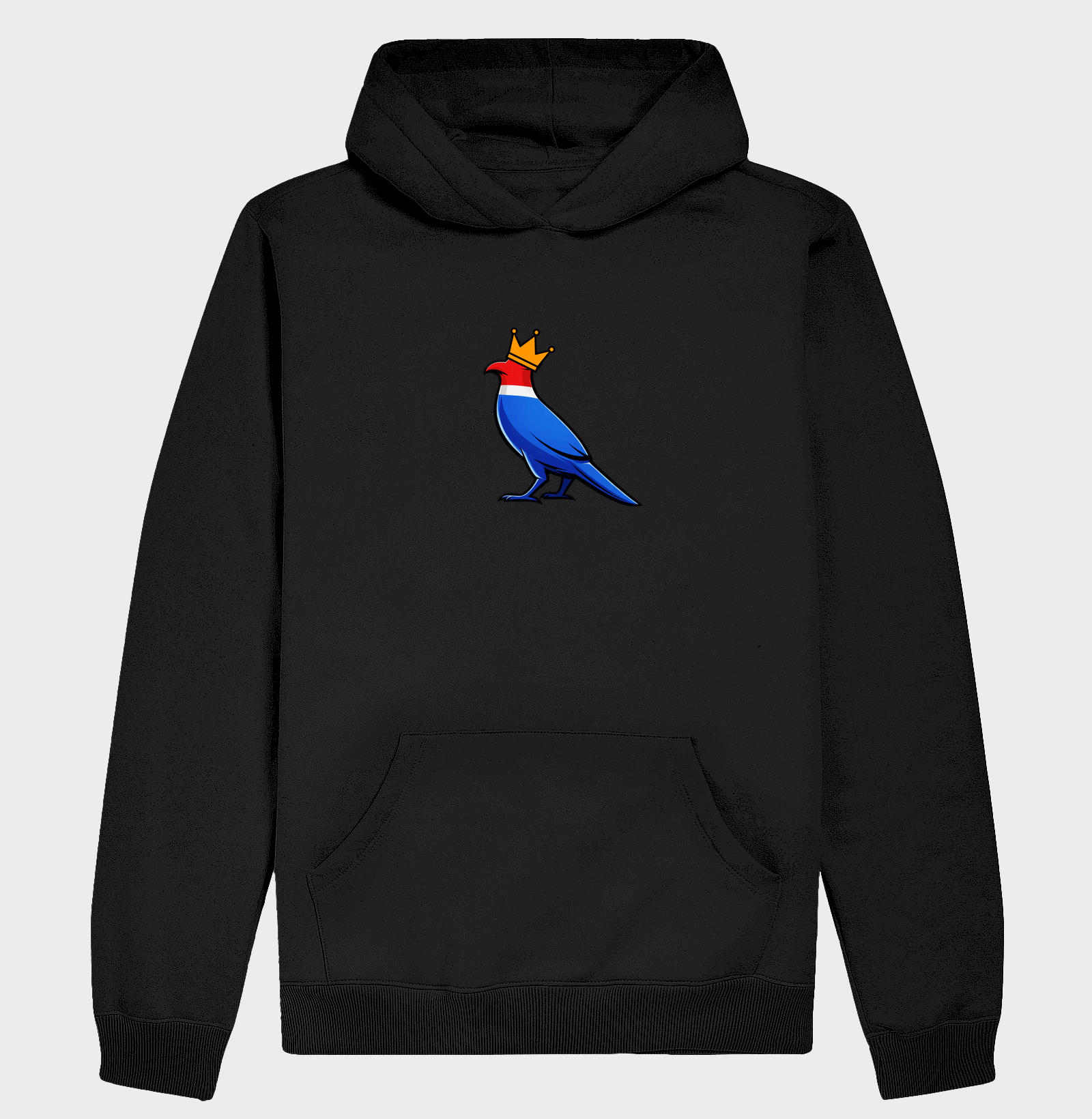 👑 O Carcará colocou sua coroa!  Mais que uma estampa, é um grito de orgulho nordestino. O Rei do Sertão surge com suas cores vibrantes — vermelho, branco e azul — representando a força, coragem e resistência de um povo que nunca se curva diante das dificuldades. - Hoodie Moletom