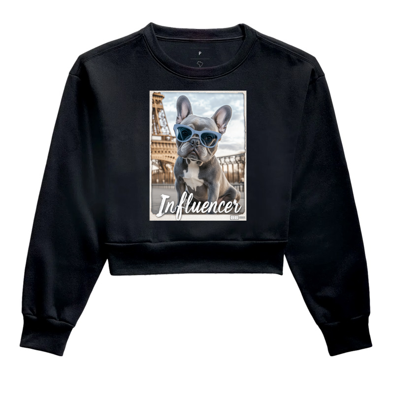 Camiseta Bulldog Frances "Influencer (Blue)"