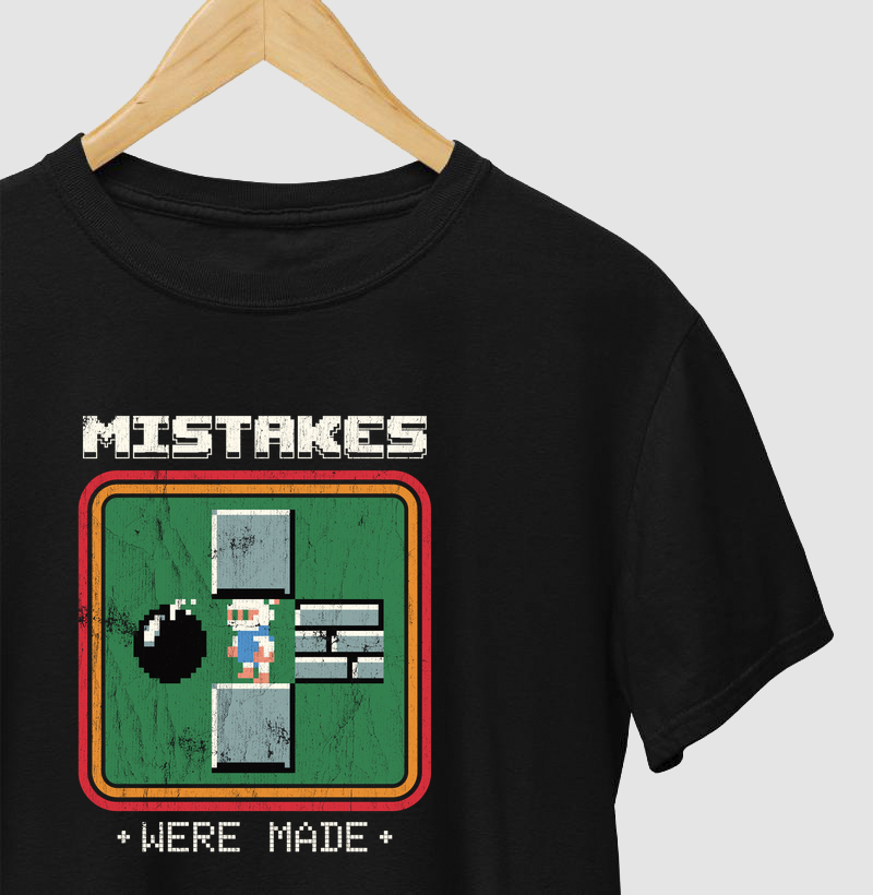Camiseta Erros Cometidos - Camiseta