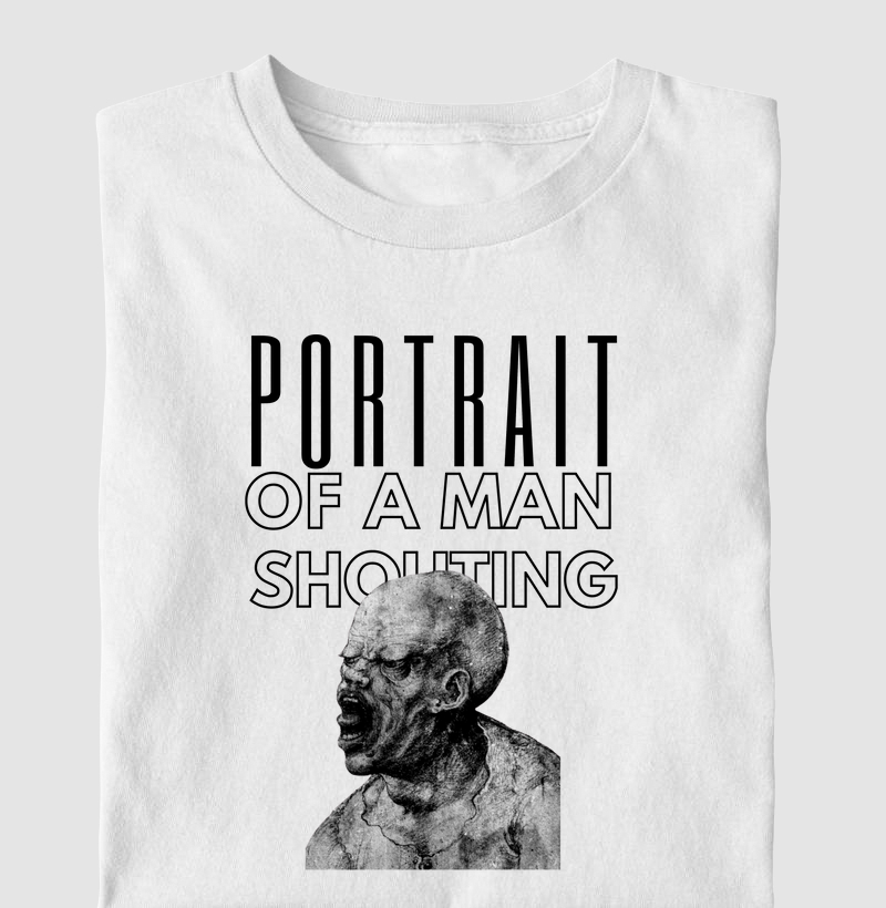 Portrait of a Man Shouting (1500) - Leonardo da Vinci