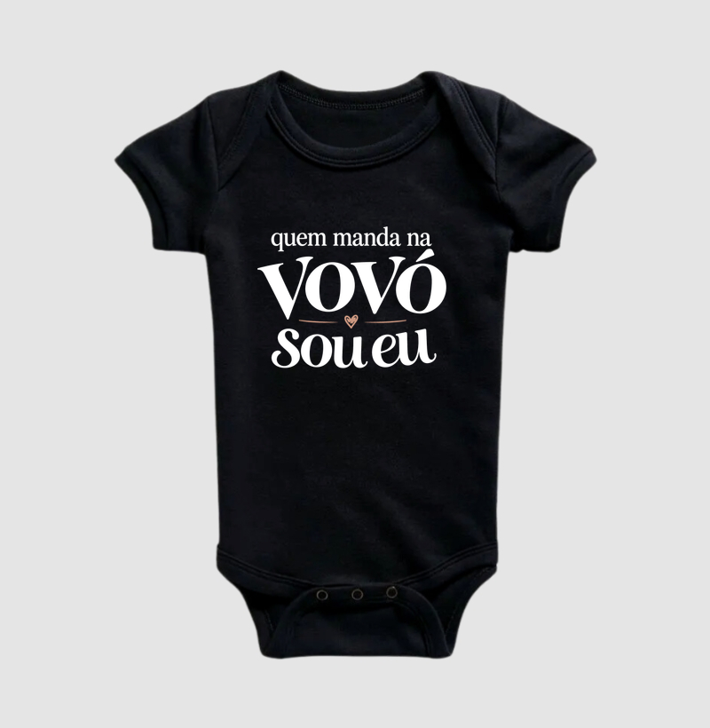 Quem manda na vovó sou eu (infantil) - Body Infantil