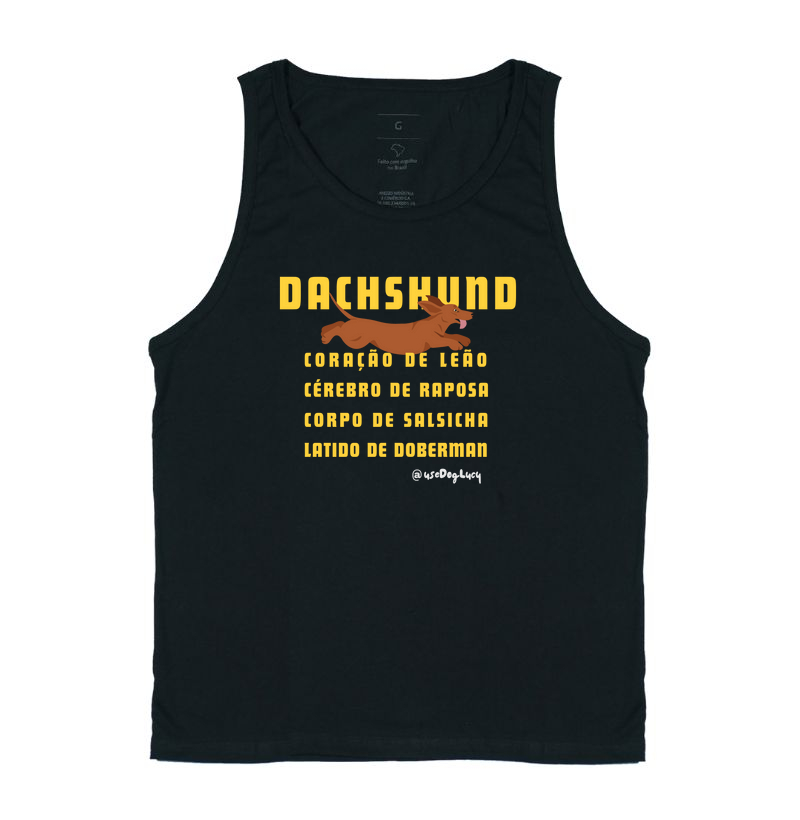 Dachshund Caramelo Coração de Leão