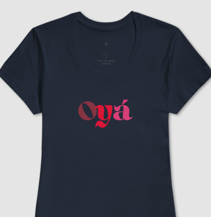 Camiseta Feminina de Algodão Oyá - Estilo e Energia Transformadora