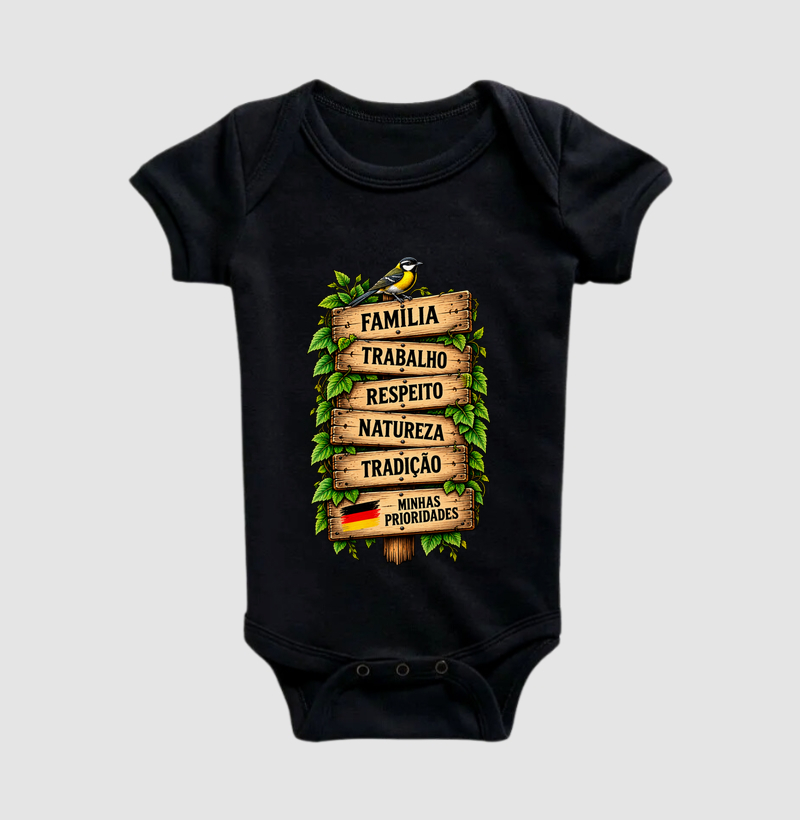 Minhas prioridades - Body Infantil