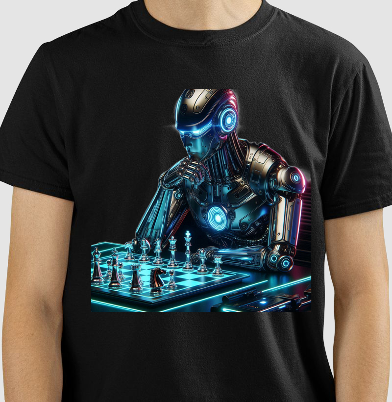 Robô jogando xadrez