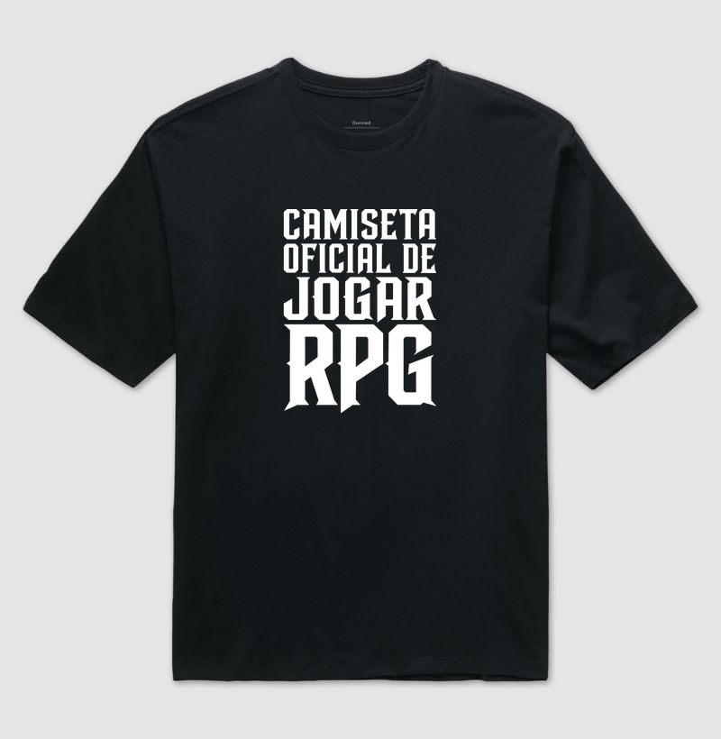 CAMISETA OFICIAL DE JOGAR RPG