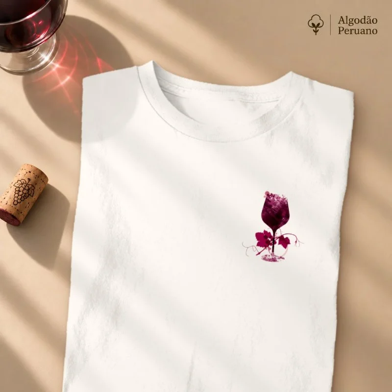 Camiseta Cálice da Videira - Camiseta Algodão Peruano