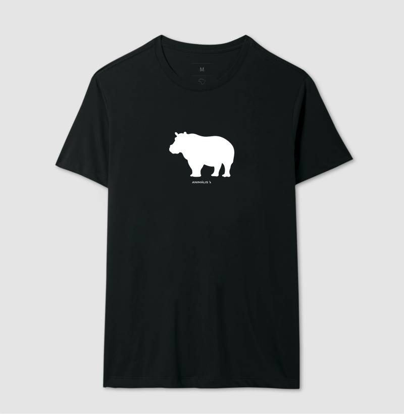 Camiseta Hipopótamo 100% Algodão 