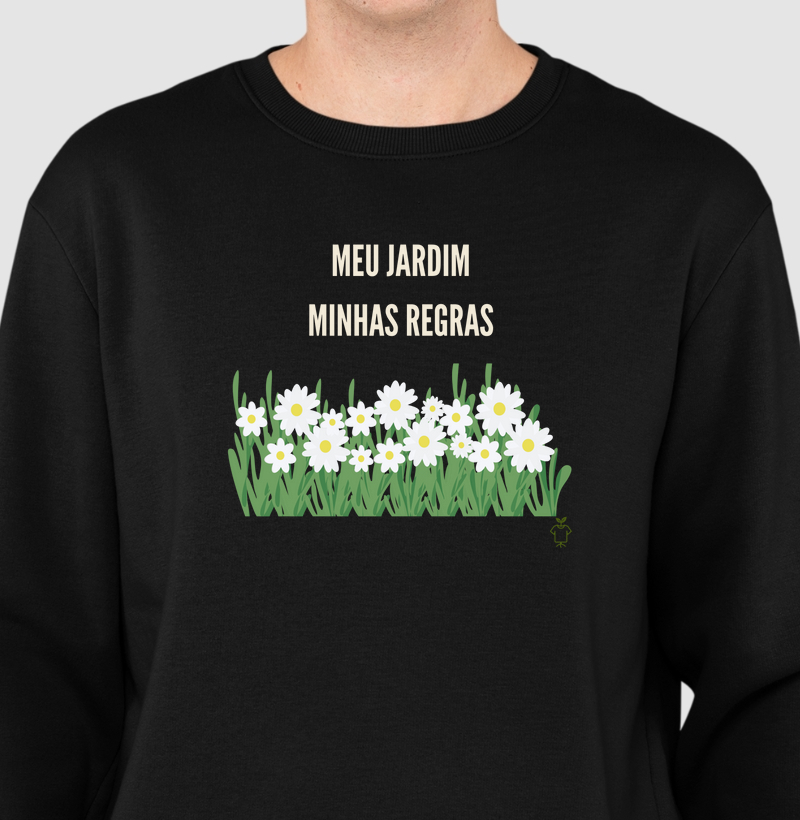 Camiseta Meu Jardim Minhas Regras - Margaridas