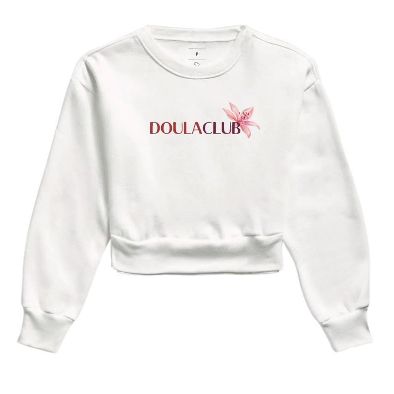 DoulaClub Moleton Cropped - Proporcionando partos com acolhimento, presença e propósito