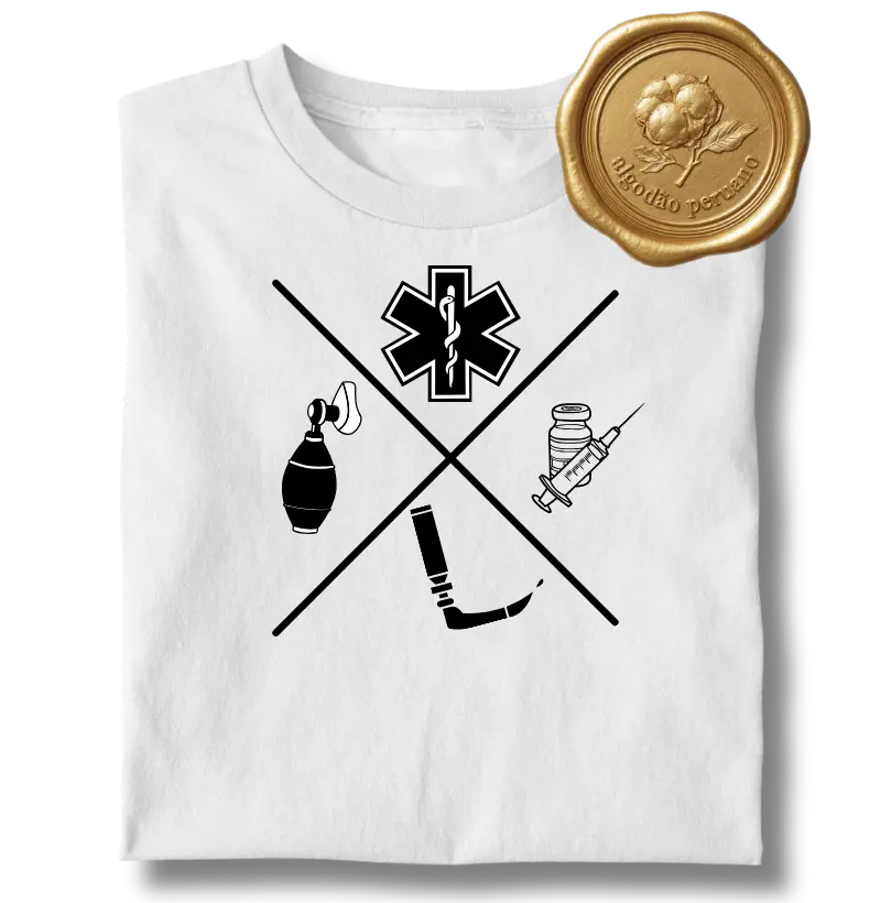 BVM, Estrela da Vida, Seringa e Laringoscópio