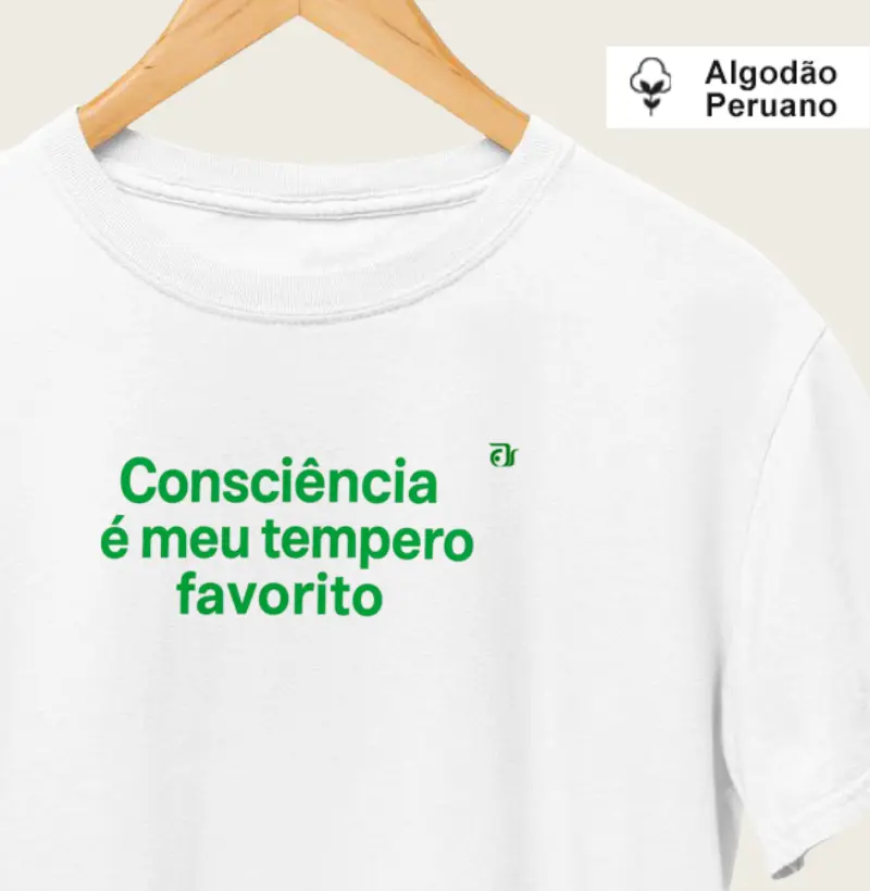 Consciência é meu tempero favorito (só frase)