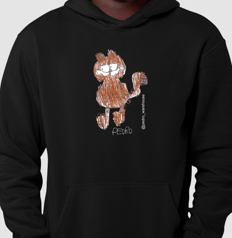 MOLETOM CAPUZ – GATO PÊ