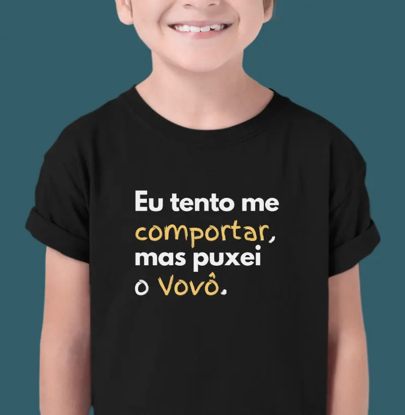 Eu tento me comportar, mas puxei o Vovô.