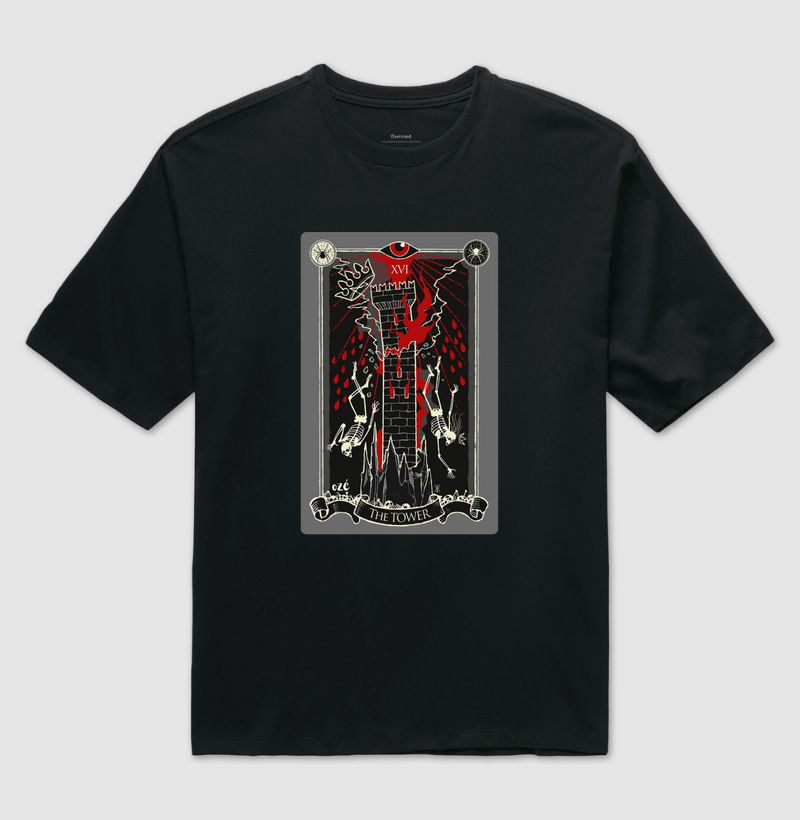 Tarot de Marselha - The Tower Red (A Torre)