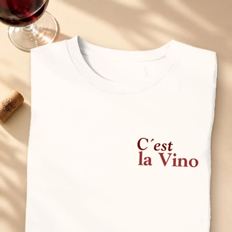 Camiseta C´Est La Vino - Bolso