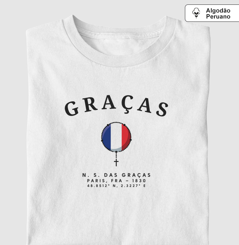 Nossa Senhora das Graças França 1830 - Algodão Peruano
