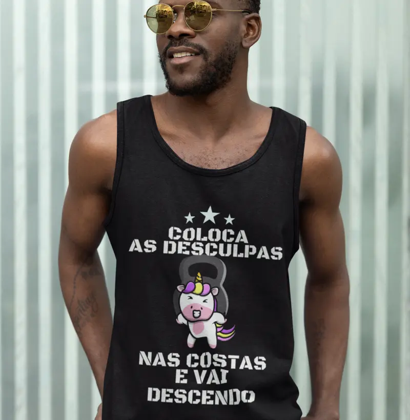 Coloca as desculpas nas costas e vai descendo