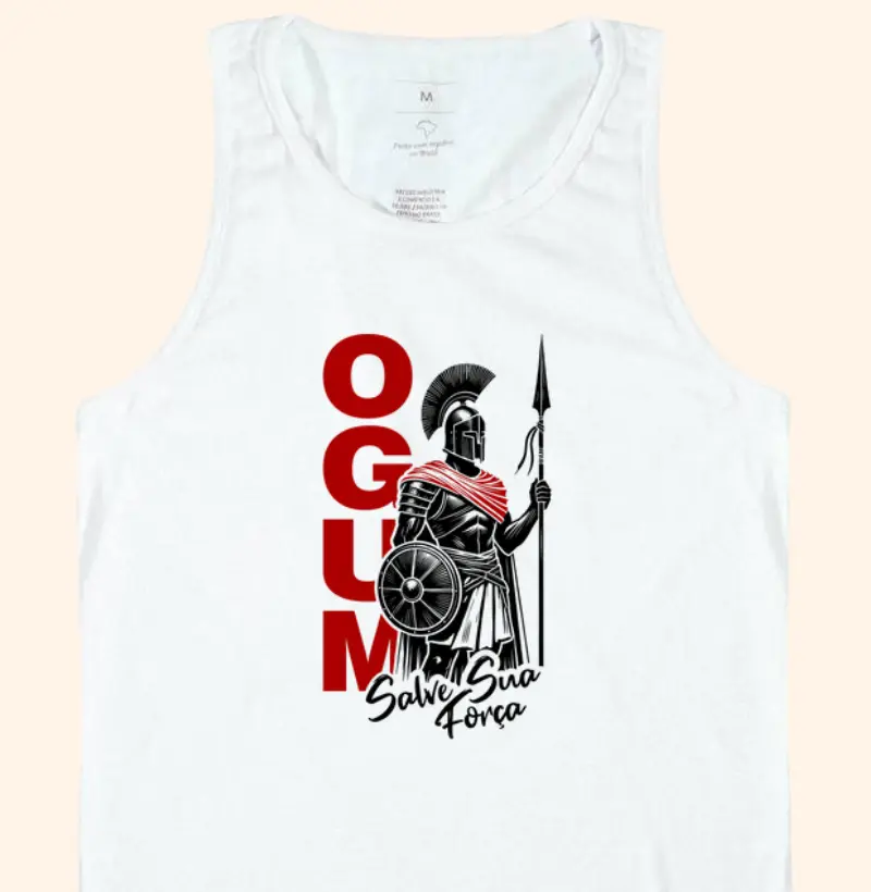 Camiseta Umbanda Ogum Salve sua Força - Regata