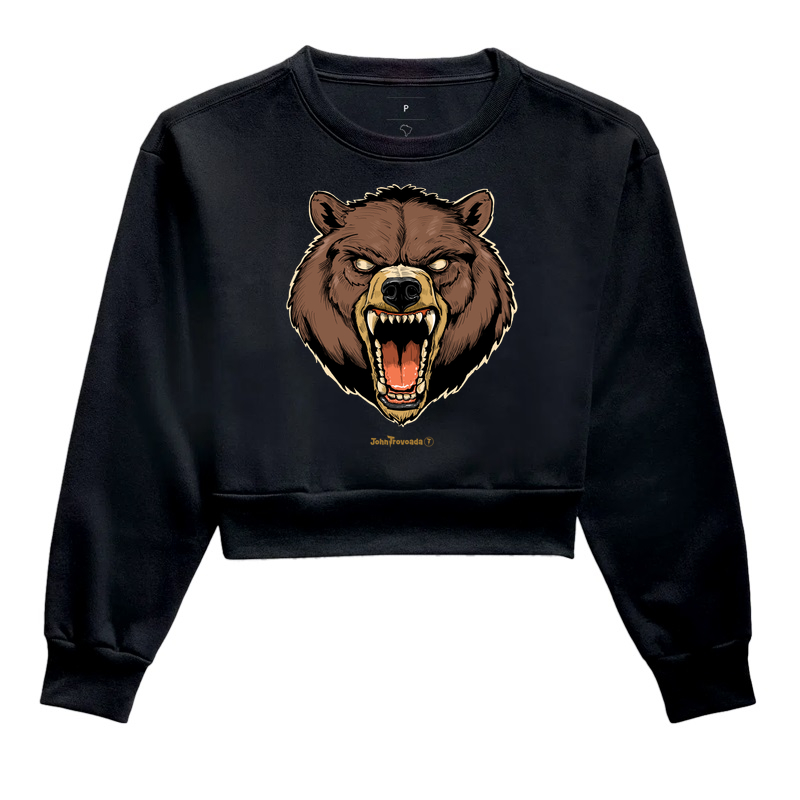 Cropped moletom Urso