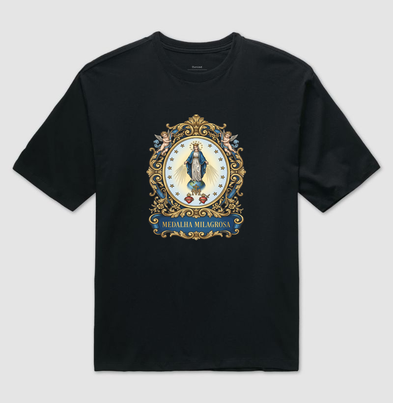 Medalha Milagrosa - Camiseta Oversized