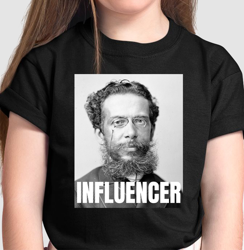 Camiseta Infantil- Influencer Machado de Assis