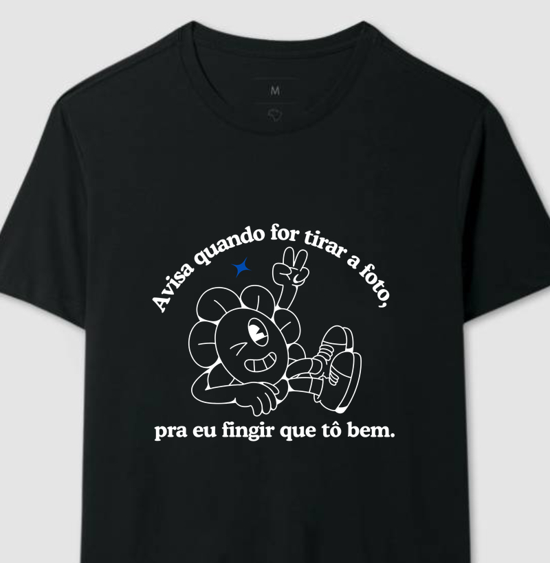 Avisa quando for tirar a foto