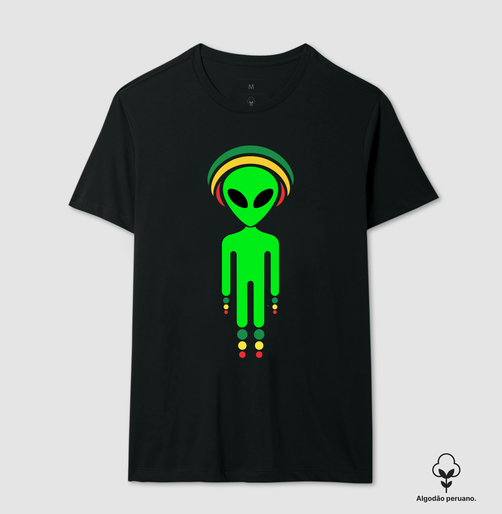 Alien regueiro - Camiseta Algodão Peruano