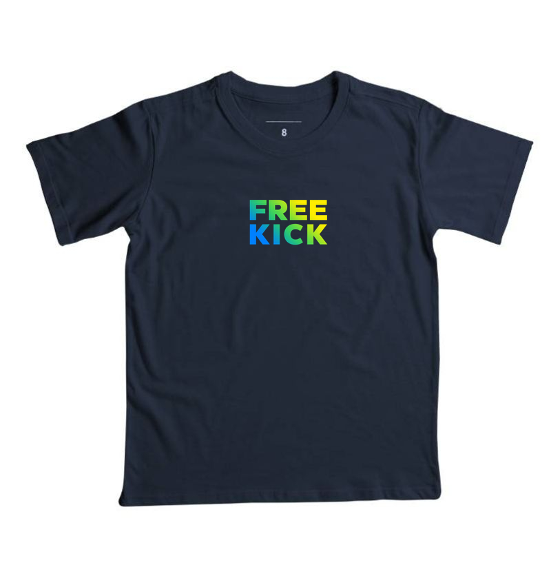 CAMISETA INFANTIL FREE KICK CORES BRASIL