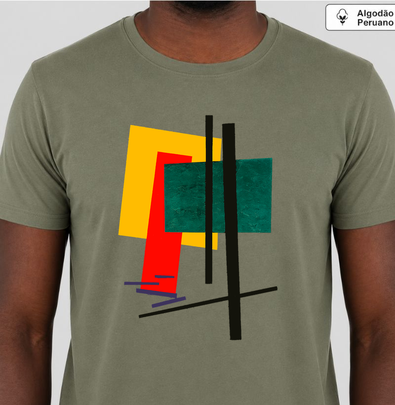 Camiseta Kazimir Malevich Arte Abstrata | Algodão Peruano Premium