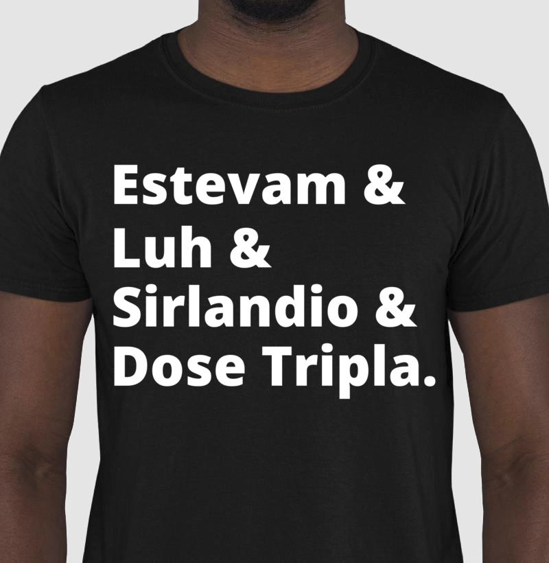 CAMISETA DOSE TRIPLA - MOD01 - PRETA