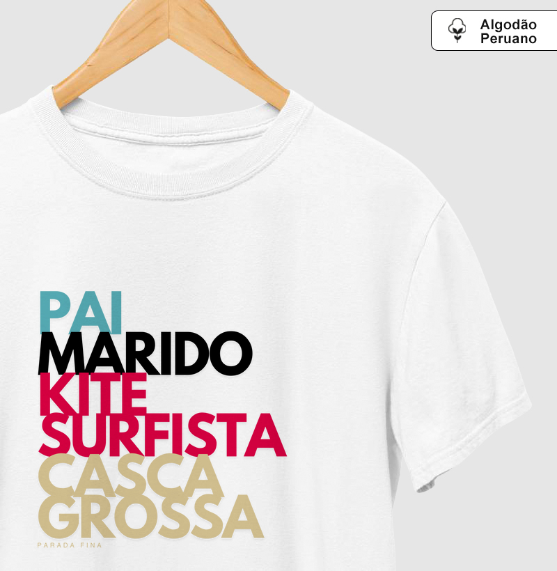 Pai. Kitesurfista. Casca Grossa.