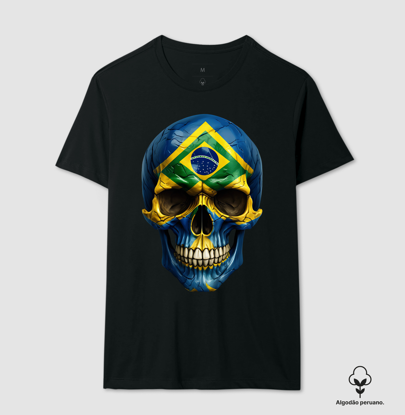 Supreme Brasil Skull 2 (tecido algodão peruano)