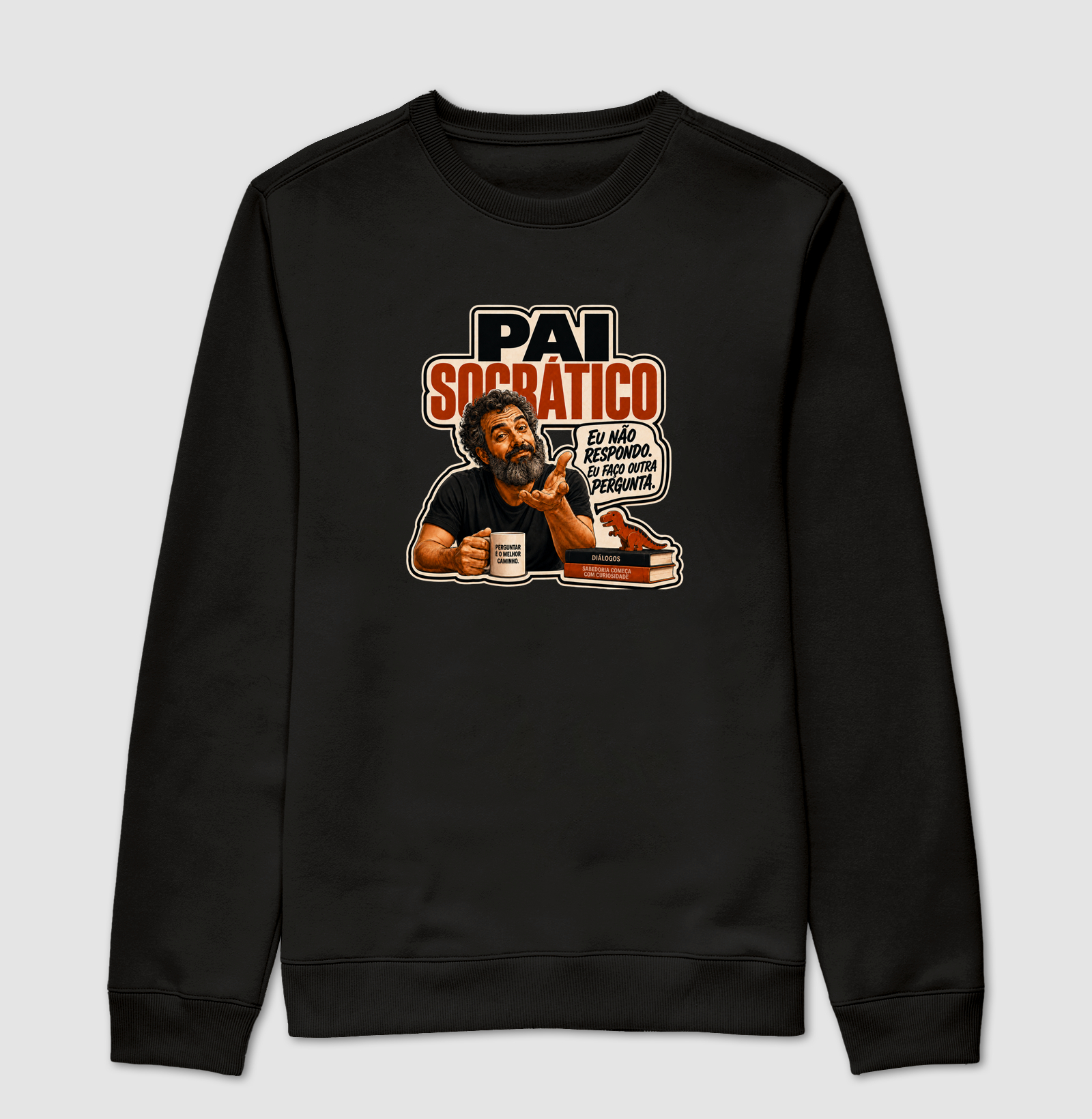 Pai Socrático - Suéter Moletom