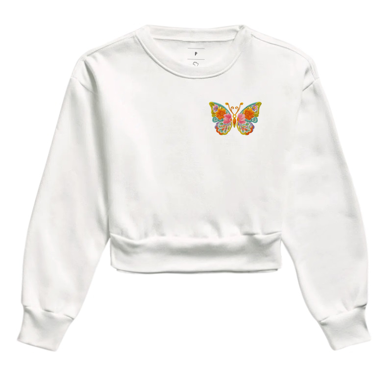 Moletom Cropped - Borboleta MINI