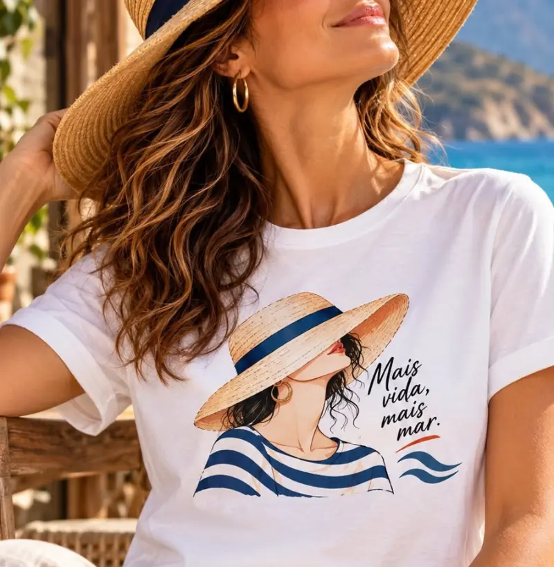 Mais vida Mais mar - Camiseta