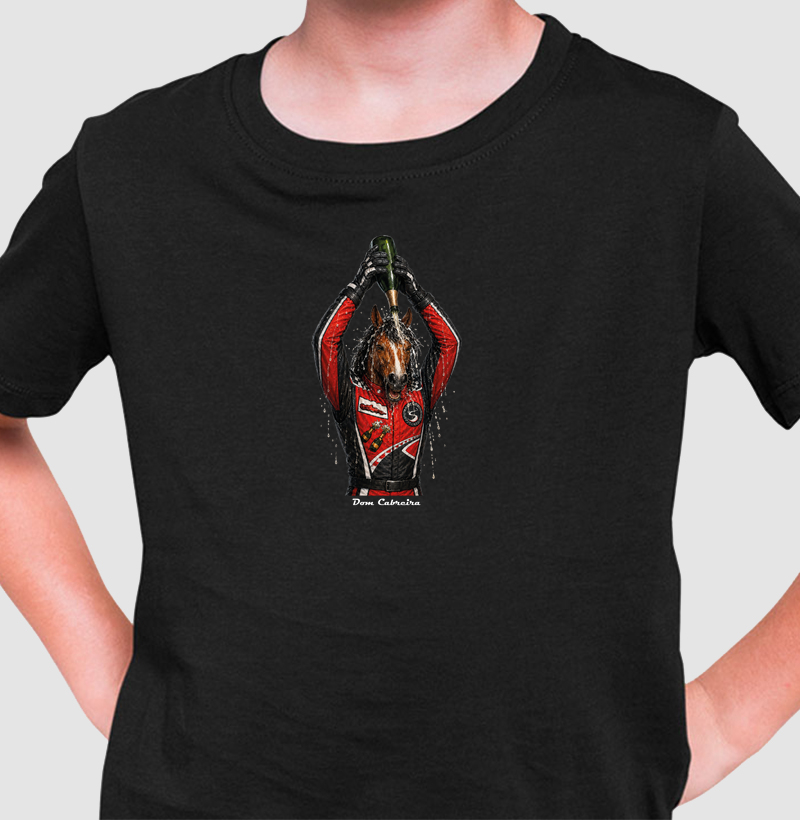 Camiseta Infantil Campeão de Corrida F1 - Camiseta Infantil