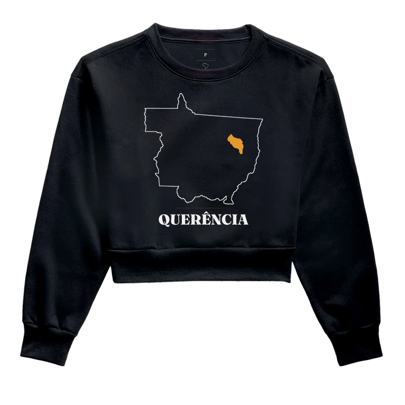 Querência | Traço MT - Cropped Moletom