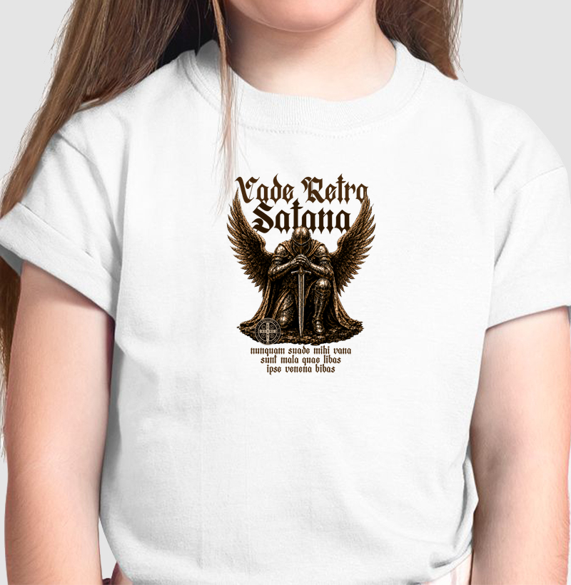 Camiseta Infantil: São Bento — Vade Retro Satana