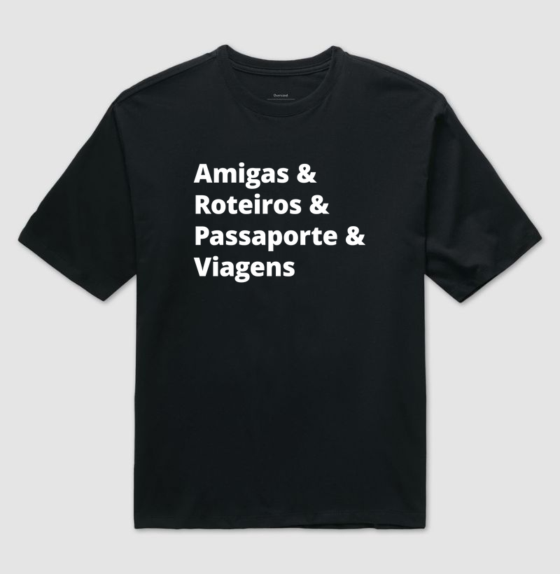 Amigas e roteiros, passaporte e viagens