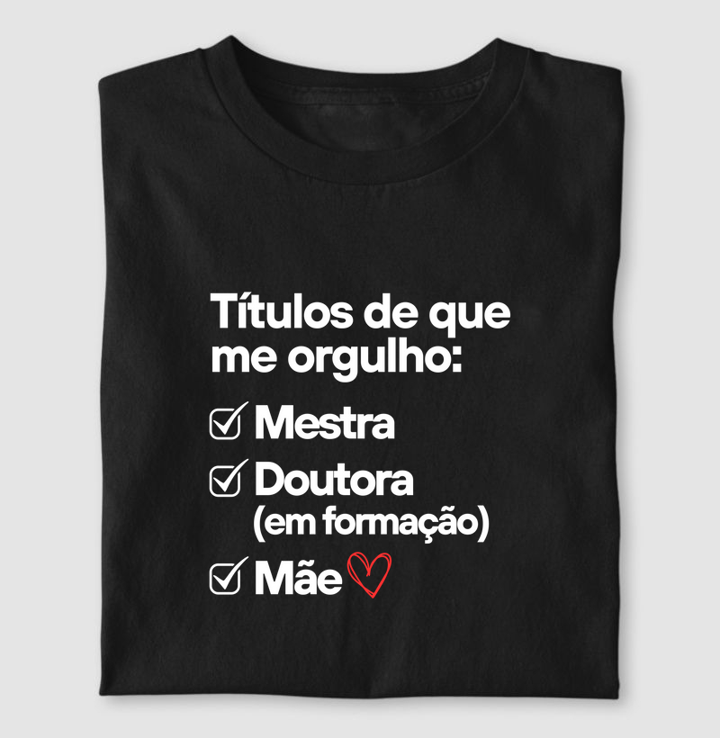 Títulos de que me orgulho - doutora em formação