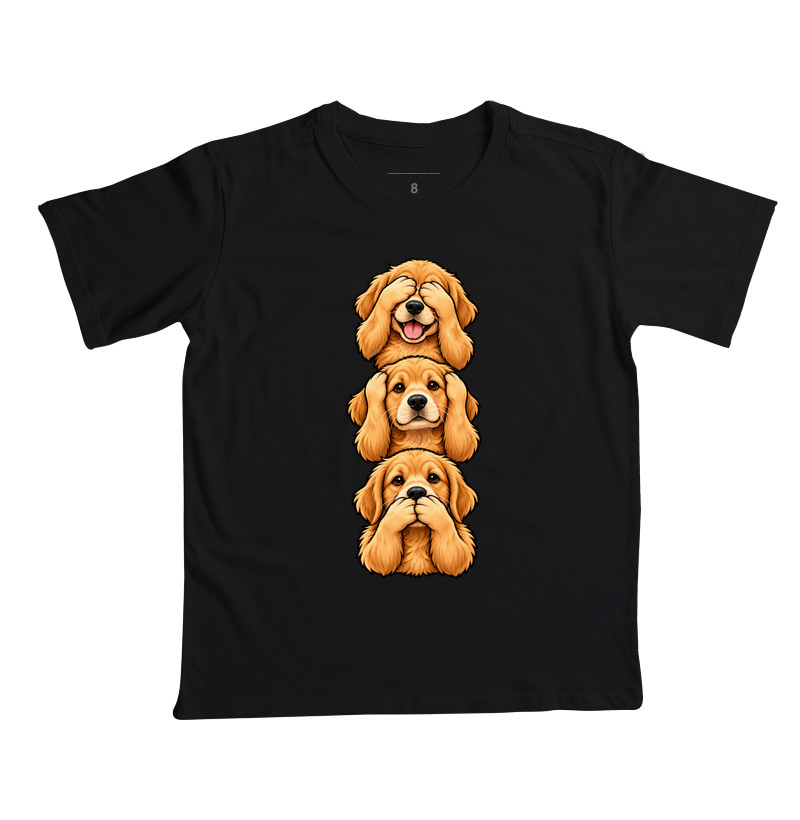Ver, ouvir e falar versão Golden - Camiseta Infantil