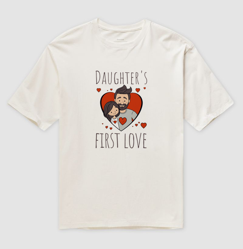 Camiseta Masculina Dougther' First love