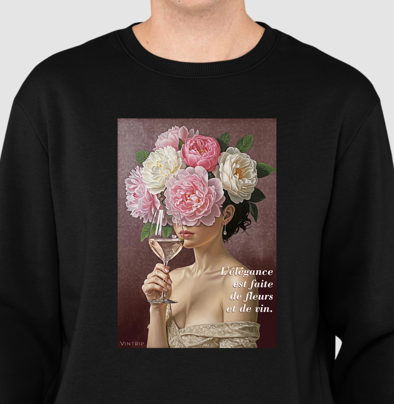 L'élégance est faite de fleurs et de vin.