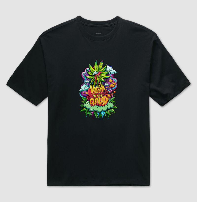 Camiseta Oversized High in the Cloud