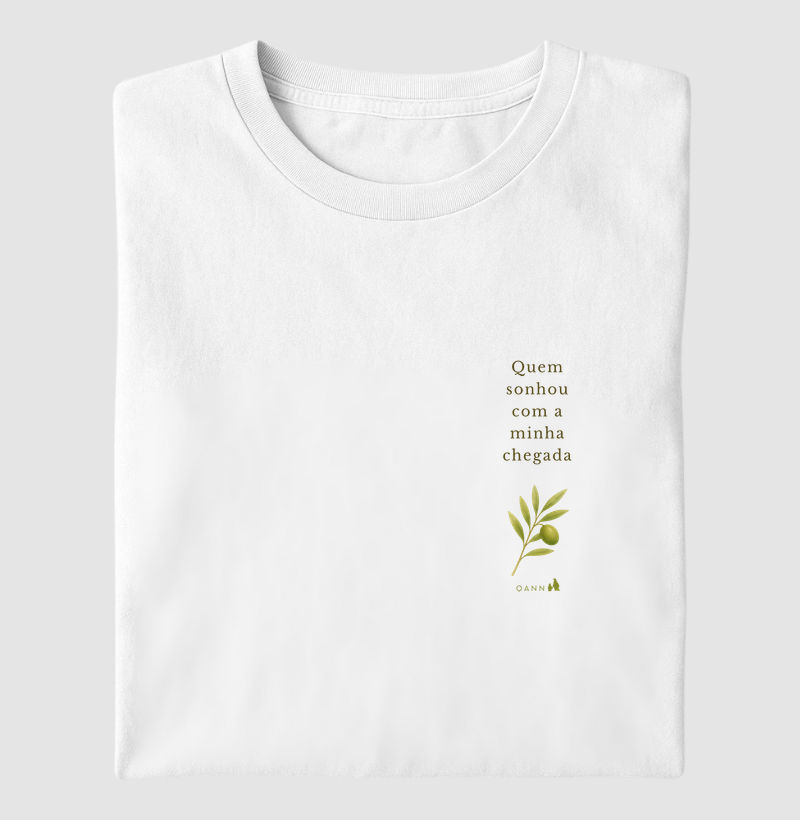 Camiseta Revelação de Gravidez para o Pai — Quem Sonhou com a Minha Chegada