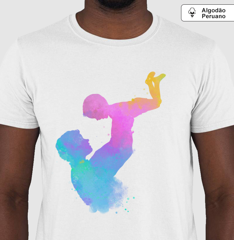 Camiseta Coleção Pai - Pai e Filho Rosa